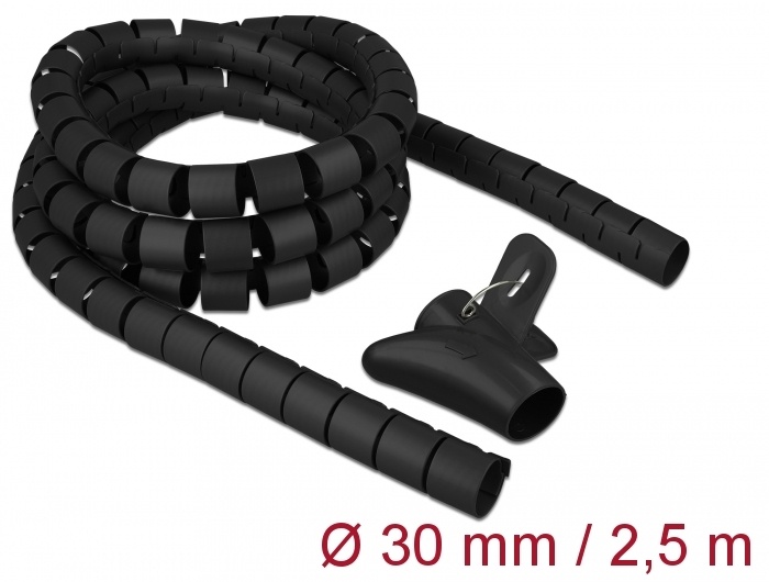 DeLOCK 18838 kabel beschermer Kabelbescherming op vloer Zwart
