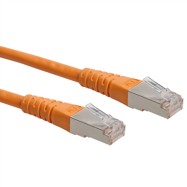 ROLINE patchkabel Cat.6 (Klasse E) S/FTP (PiMF), oranje, 1 m