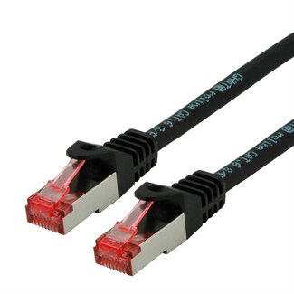 Roline ROLINE patchkabel Cat.6 S/FTP (PiMF), componentniveau, LSOH, zwart, 1 m