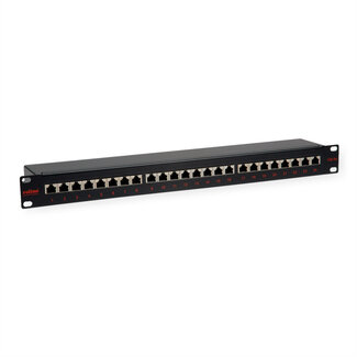 Roline ROLINE 19" patchpaneel 1 HE, 24 poorten, Cat.5e (Klasse D), zwart