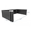 Delock 19″ Wall Mount Rack 3U foldable black
