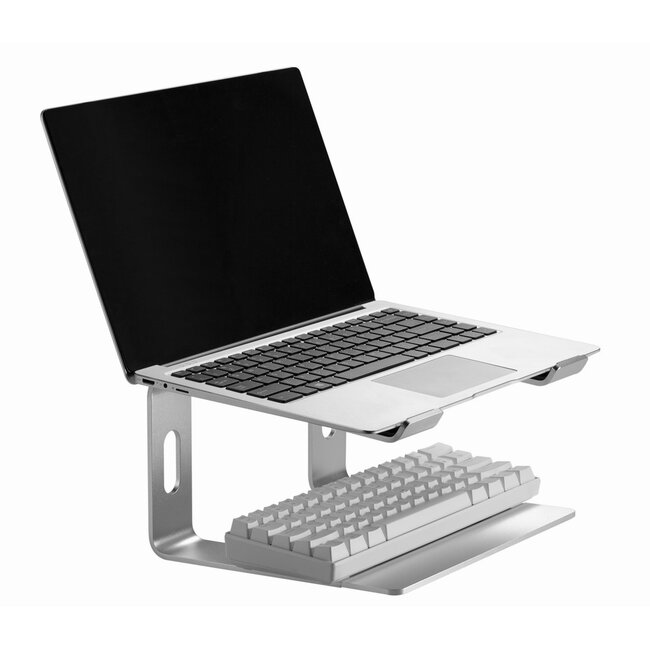 Laptopstandaard, zilver