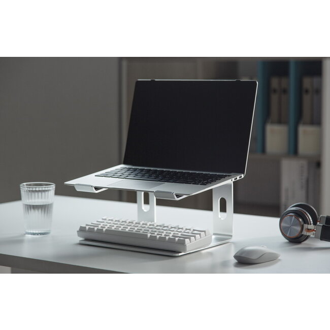 Laptopstandaard, zilver