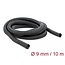 Delock Braided Sleeving self-closing 10 m x 9 mm black