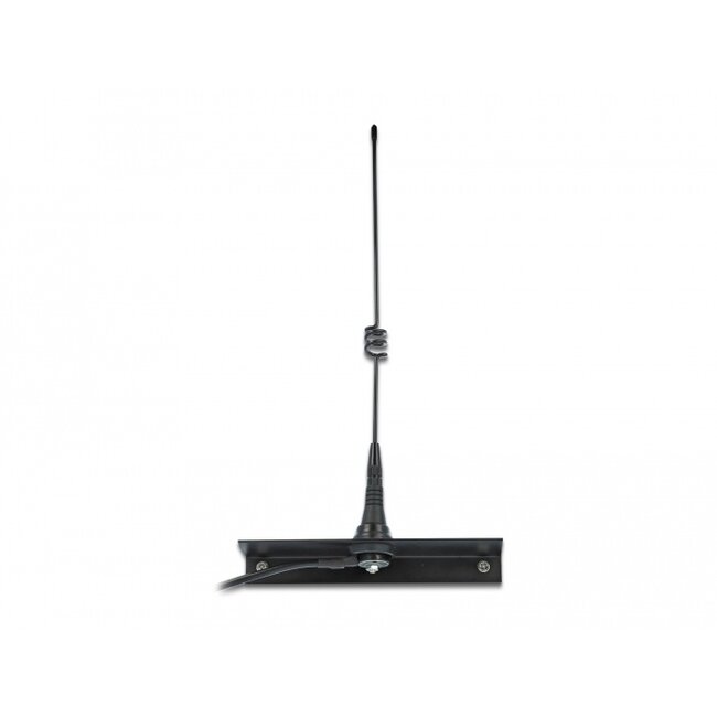 Delock LPWAN 868 MHz Antenna SMA plug 4.5 dBi fixed omnidirectional with connection cable RG-58 C/U 2.5 m outdoor black