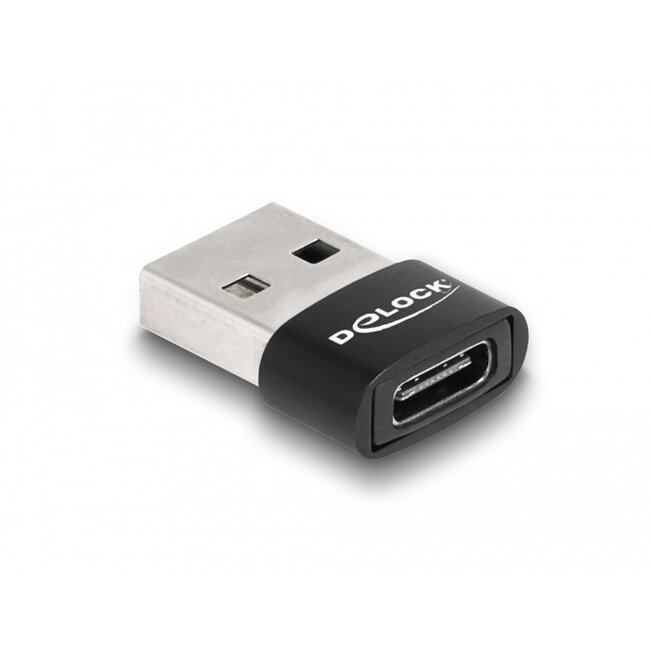 Delock USB 2.0 Adapter USB Type-A male to USB Type-C™ female black