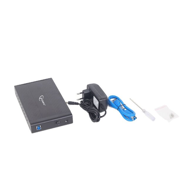 Externe HDD behuizing 3.5' SATA USB3.0 zwart