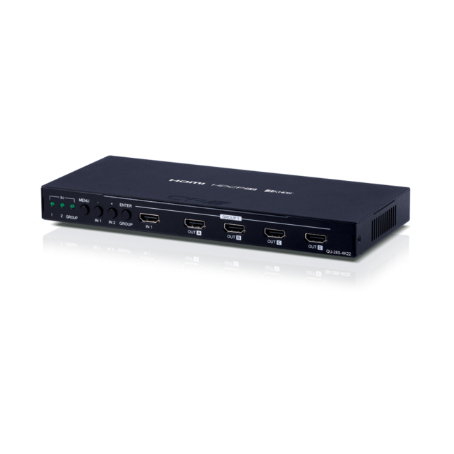 CYP 2 naar 8 HDMI-verdeler/versterker & Schakelaar en System Reset