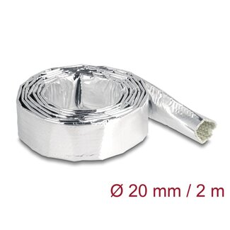 DeLOCK Delock Cable Sleeve made of glass fiber and aluminium 2 m x 20 mm