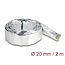 Delock Cable Sleeve made of glass fiber and aluminium 2 m x 20 mm