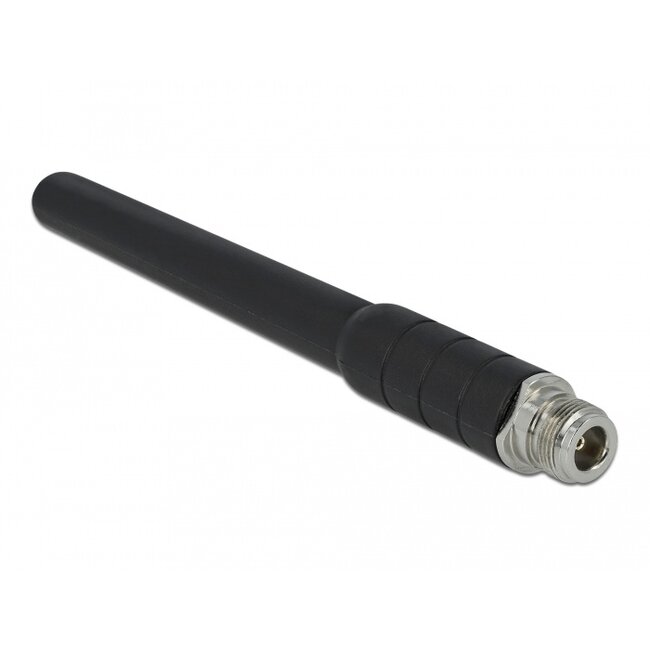 Delock GSM, UMTS Antenna N jack 2 dBi 17.8 cm omnidirectional fixed with flexible materials outdoor black