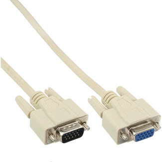 InLine® InLine® VGA verlengkabel, 15-pins HD stekker/socket, 3m