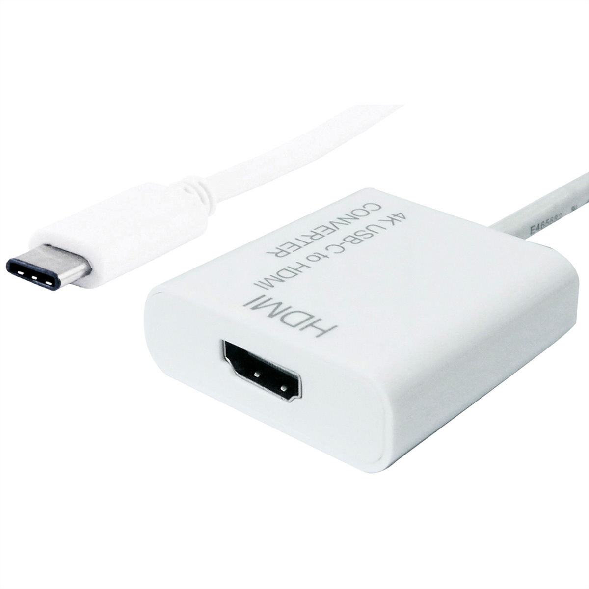 Roline Secomp 12.99.3210. Lengte snoer: 0,1 m, Aansluiting 1: USB C, Aansluiting 2: HDMI. Kleur kabel: Wit