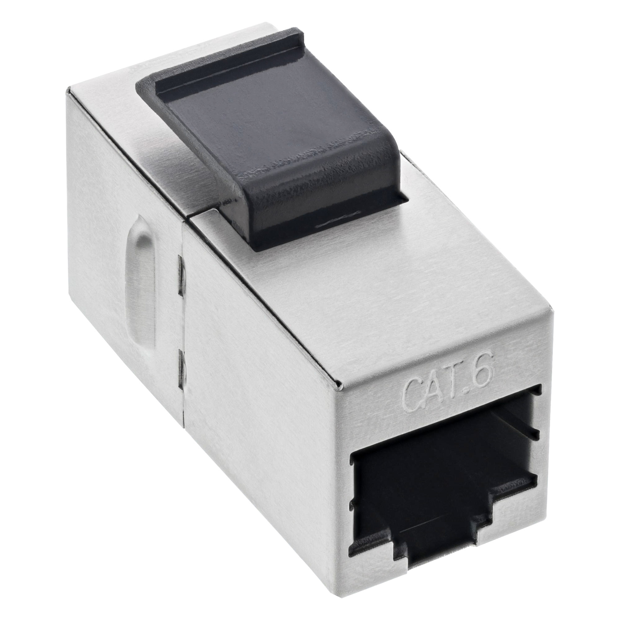 InLine 74206B. Aansluiting 1: RJ45, Aansluiting 2: RJ45. Kleur van het product: Zwart, Zilver