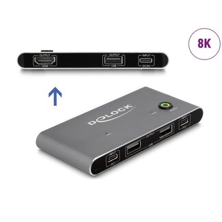 DeLOCK Delock USB-C™ KVM Switch to HDMI 8K 60 Hz with USB 2.0