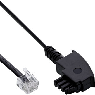 InLine® InLine® ADSL splitterkabel, TAE-F naar 6P2C DEC stekker, 15m