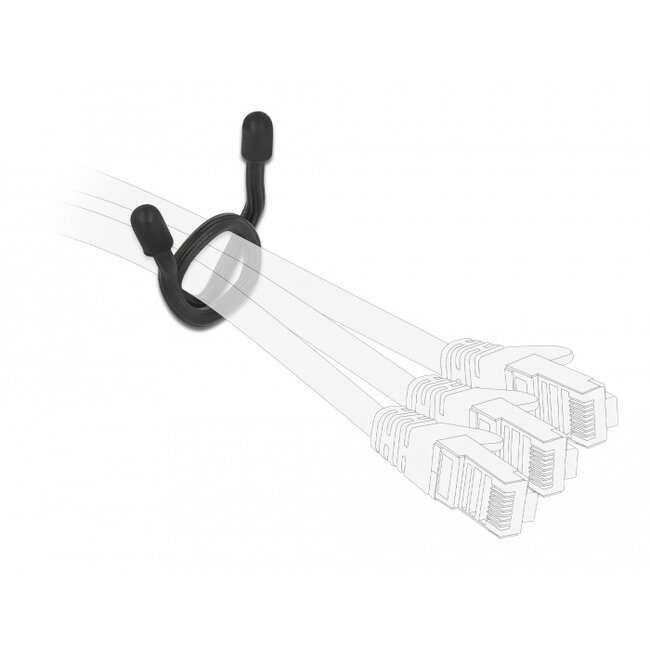 Delock Cable Ties flexible L 80 x W 4 mm assorted colors set 10 pieces