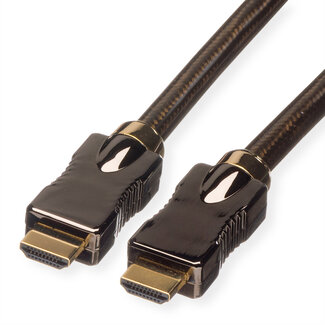 Roline ROLINE HDMI Ultra HD Kabel met Ethernet, M/M, zwart, 1,5 m