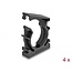 Delock Cable sleeve holder with locking clip 28.5 mm 4 pieces black