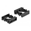 Delock Cable sleeve holder with locking clip 28.5 mm 4 pieces black