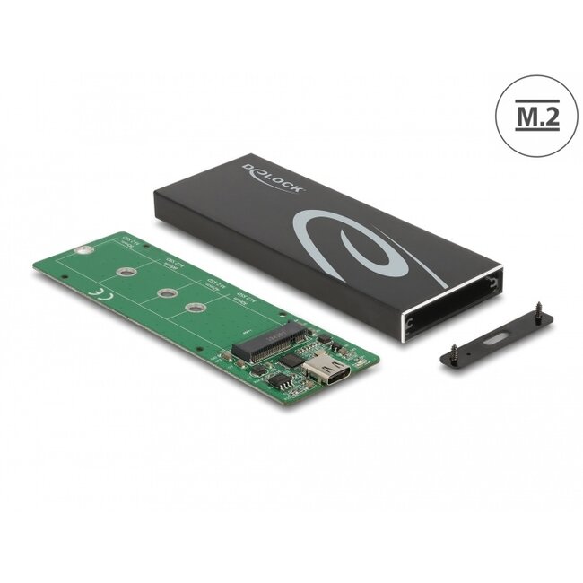 Delock External Enclosure for M.2 SATA SSD with USB Type-C™ female