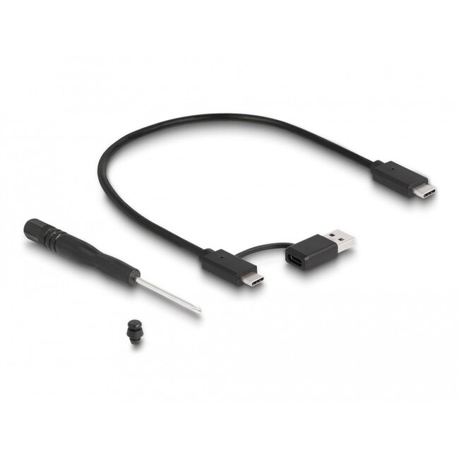 Delock External Gaming Enclosure for M.2 NVMe PCIe SSD with SuperSpeed USB 20 Gbps (USB 3.2 Gen 2x2) USB Type-C™ female and RGB LED illumination