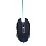 Gaming muis USB, zwart/blauw