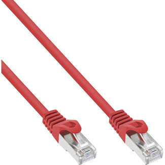 InLine® InLine® Patchkabel, S-FTP, Cat. 5e, rood, 0.3m