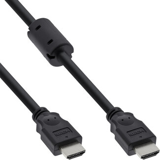 InLine® InLine® HDMI kabel, High Speed HDMI® kabel, M/M, zwart, met ferrietkernen, 3m