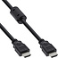 InLine® HDMI kabel, High Speed HDMI® kabel, M/M, zwart, met ferrietkernen, 3m