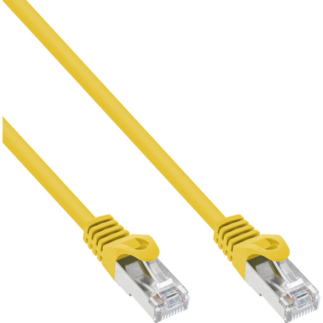 InLine® Patchkabel, S-FTP, Cat. 5e, geel, 1m