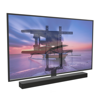 Cavus Cavus Draaibare muurbeugel met Samsung Soundbar frame