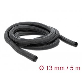DeLOCK Delock Braided Sleeving self-closing 5 m x 13 mm black