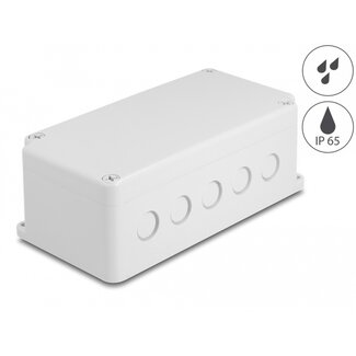 DeLOCK Delock Installation housing with cable entries 200 x 100 x 70 mm grey