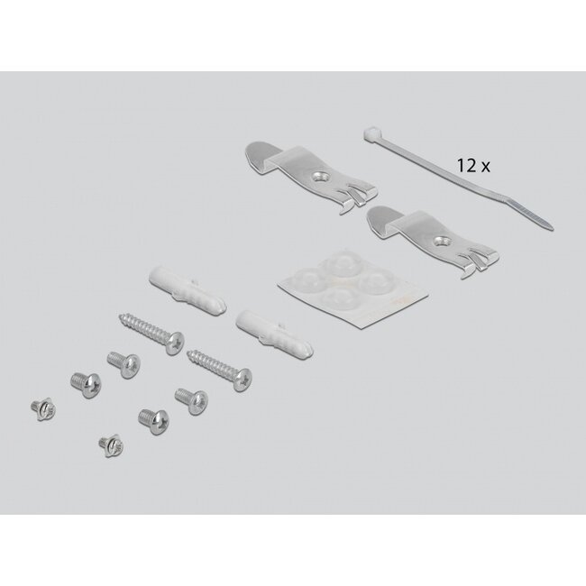 Delock Keystone Patch Panel 12 Port grey