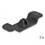 Delock Cable holder Clip self-adhesive set 3 pieces black