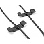 Delock Cable holder Clip self-adhesive set 3 pieces black
