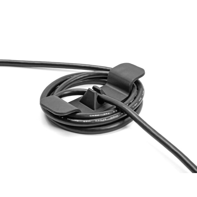 Delock Cable holder Clip self-adhesive set 3 pieces black