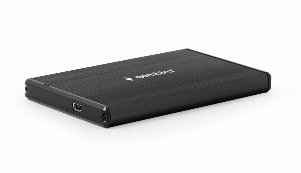 Externe HDD behuizing 2.5' SATA USB3.0 zwart (brushed)