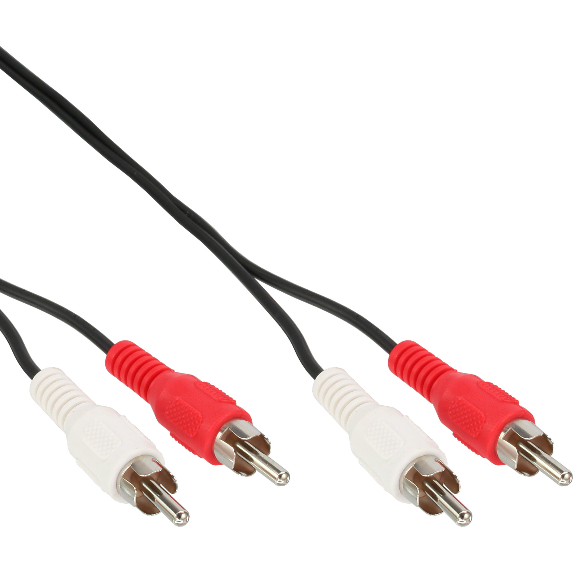 InLine 5m 2x RCA M/M. Aansluiting 1 type: Mannelijk, Aansluiting 2: 2 x RCA, Aansluiting 2 type: Mannelijk, Contact geleider materiaal: Nikkel, AWG draad omvang: 28, Snoerlengte: 5