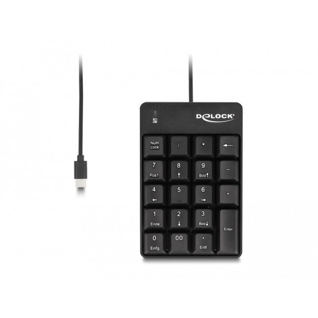 Delock USB Type-C™ Keypad 19 keys black