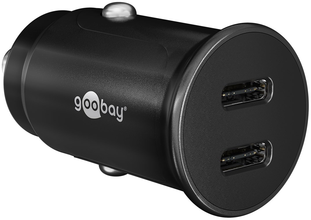 Goobay Dual-USB-C™ PD (Power Delivery) Auto Fast Charger (30 W) |