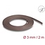 Delock Braided Sleeve rodent resistant stretchable 2 m x 3 mm brown