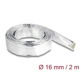 DeLOCK Delock Cable Sleeve made of glass fiber and aluminium 2 m x 16 mm