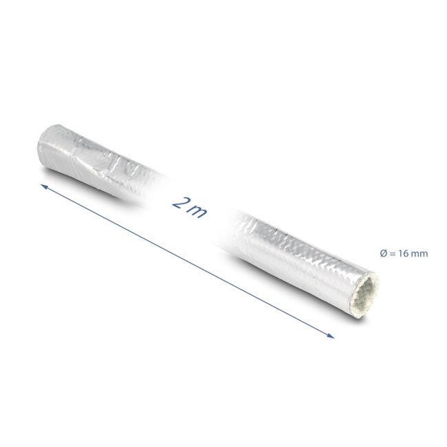 Delock Cable Sleeve made of glass fiber and aluminium 2 m x 16 mm