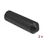 Delock End Caps with inside adhesive 70 x 20 mm 2 pieces black