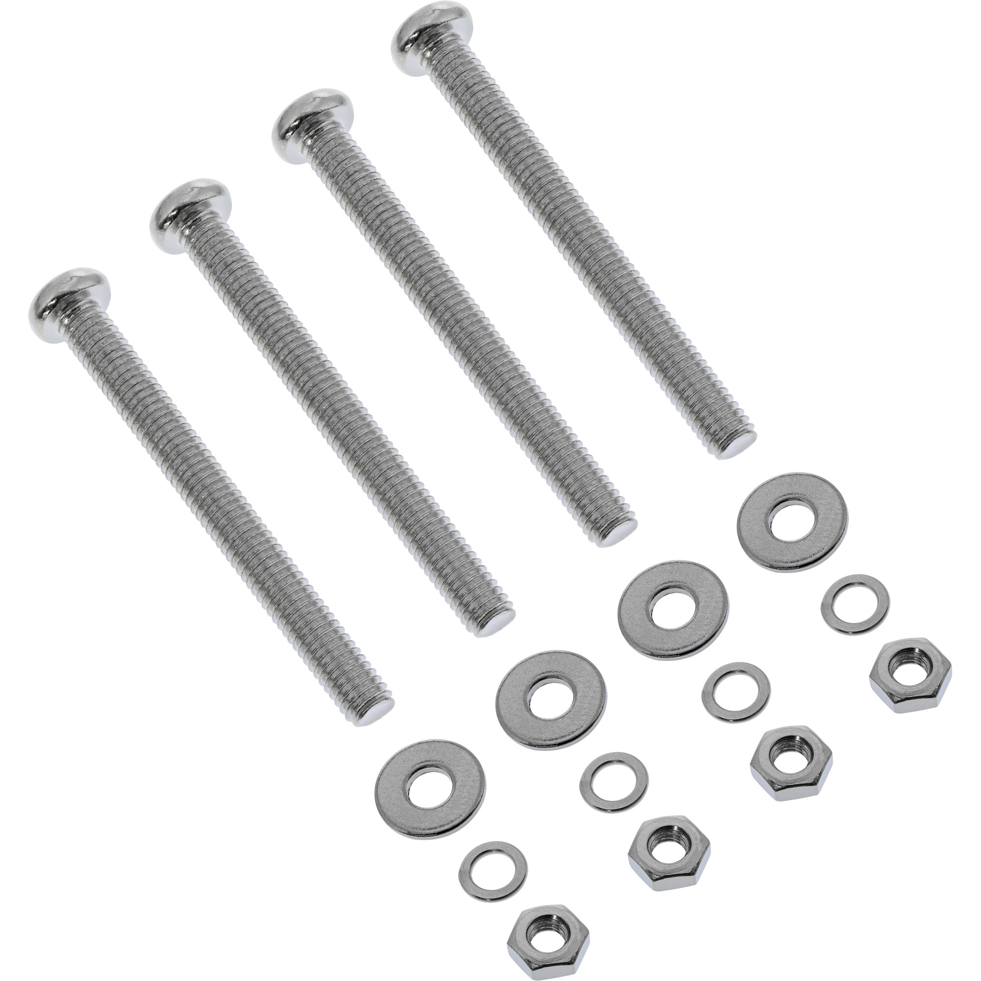 Schroeven voor Ventilator Computerbehuizing - 3 x 30 mm - 4 sets - Zilver