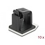 Delock Cable holder with locking clip self-adhesive black 10 pieces