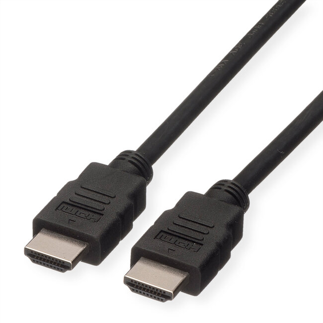 ROLINE GREEN HDMI High Speed kabel met Ethernet M-M, TPE, zwart, 5 m
