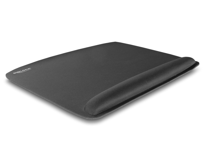 DeLOCK 12601. Breedte: 420 mm, Diepte: 320 mm. Kleur van het product: Zwart, Oppervlakte kleur: Monochromatisch, Materiaal: Rubber, Polssteun, Anti- slip grondvlak